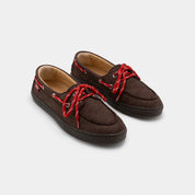 Zèta Lagos Choco Haarige Vegane Bootsschuhe