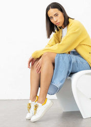 Level Yellow Vegan Sneakers – made with Apples - Ecomarket.com