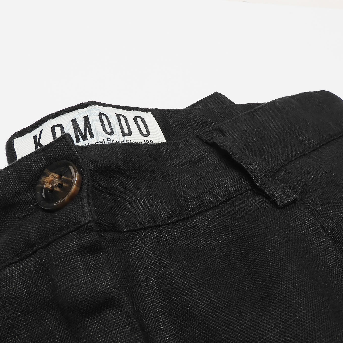 Pantaloni in Lino Biologico LION - Nero