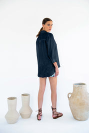 Livia Boyfriend Shirt - Linen-Neu Nomads