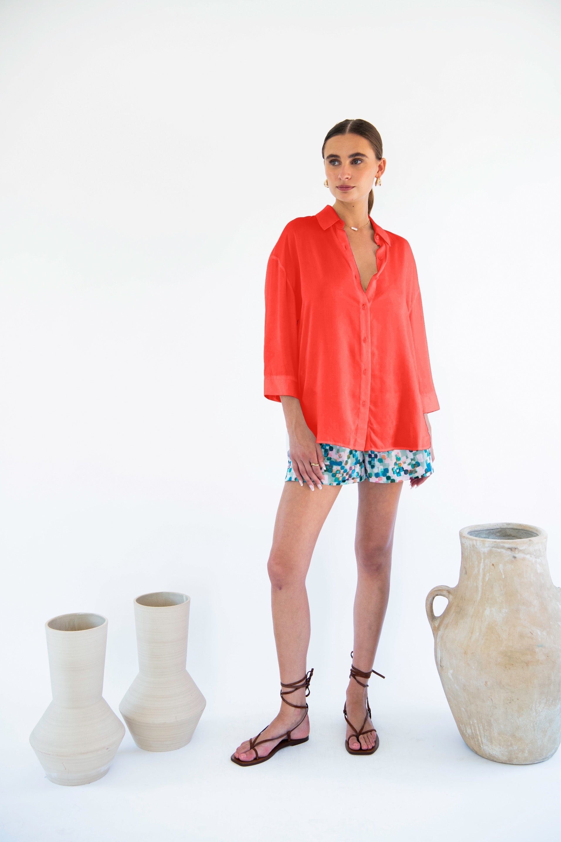 Livia Boyfriend Shirt - Linen-Neu Nomads