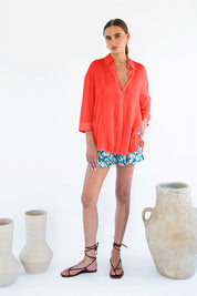 Livia Boyfriend Shirt - Linen-Neu Nomads