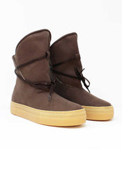 MICHONE Botas Veganas Marrón Chocolate
