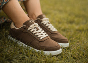 8000Kicks Seeker Damen Freizeit-Canvas-Sneaker – Dunkelbraun