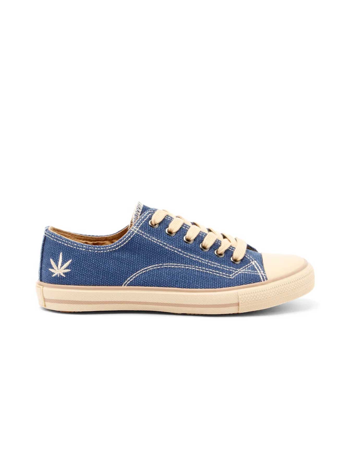 Marley Classic Hemp Vegan Low-Top Sneakers - Navy - Ecomarket.com