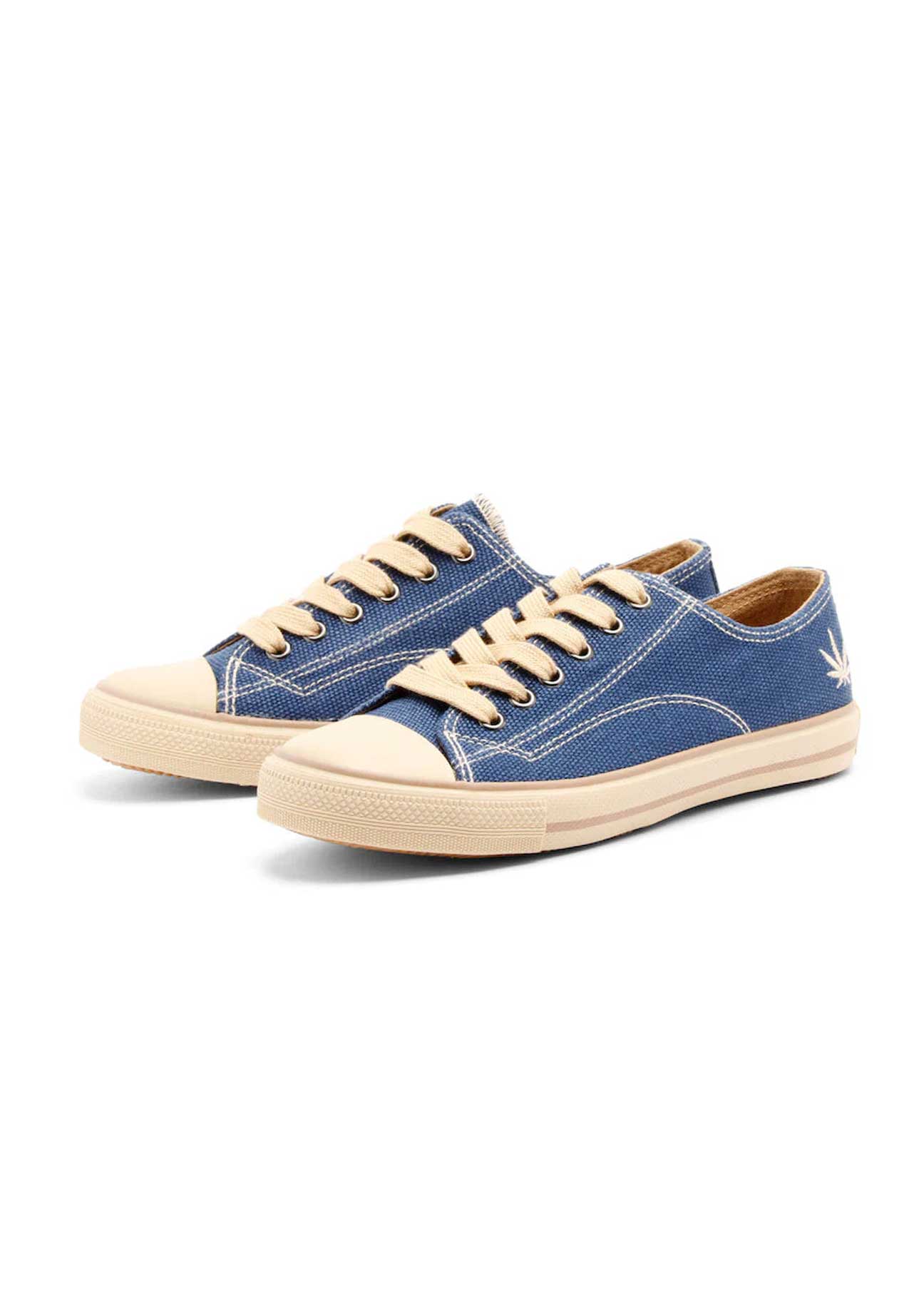 Marley Classic Hemp Vegan Low-Top Sneakers - Navy - Ecomarket.com