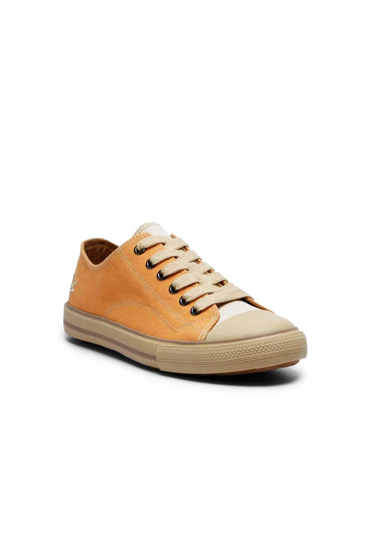 Marley Classic Hemp Vegan Low-Top Sneakers - Orange+White - Ecomarket.com