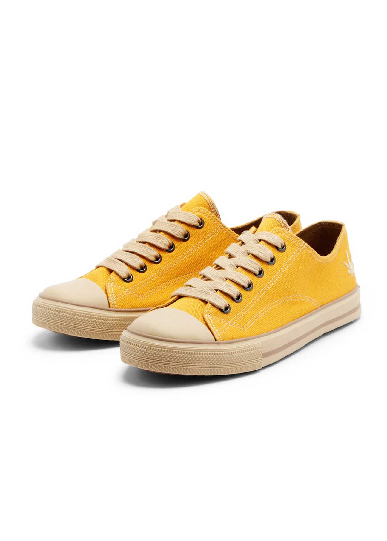 Marley Classic Hemp Vegan Low-Top Sneakers - Sun - Ecomarket.com