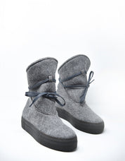 Botas Michone Burel de Piel Gris
