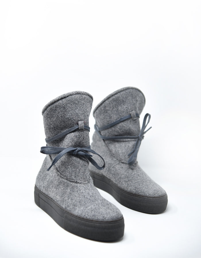 Botas Michone Burel de Piel Gris