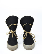 Botas veganas negras de corcho MICHONE Fur