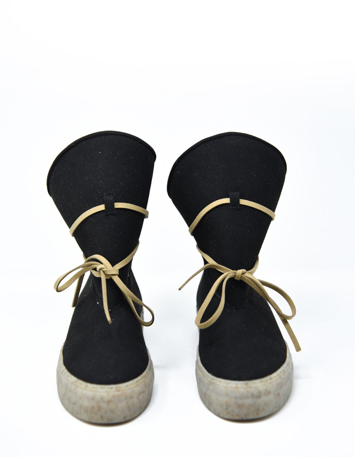 Botas veganas negras de corcho MICHONE Fur