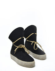 Botas veganas negras de corcho MICHONE Fur