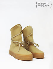 Botas veganas MICHONE beige claro