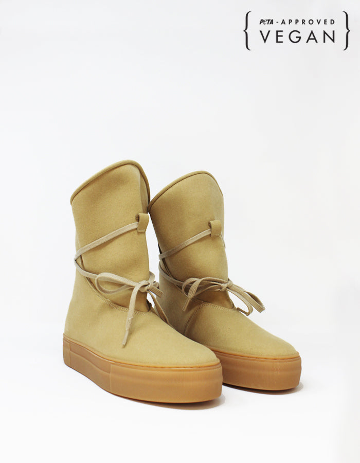 Botas veganas MICHONE beige claro