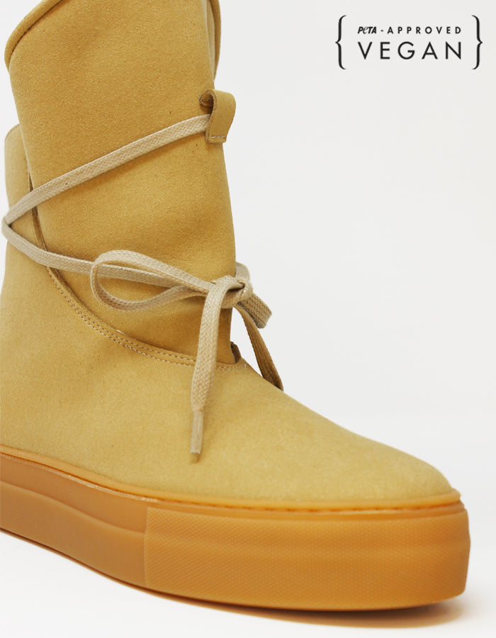 Botas veganas MICHONE beige claro
