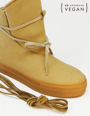 Botas veganas MICHONE beige claro