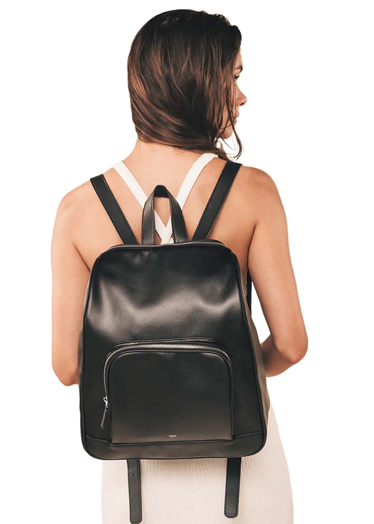 Mika Black Vegan Backpack - Ecomarket.com