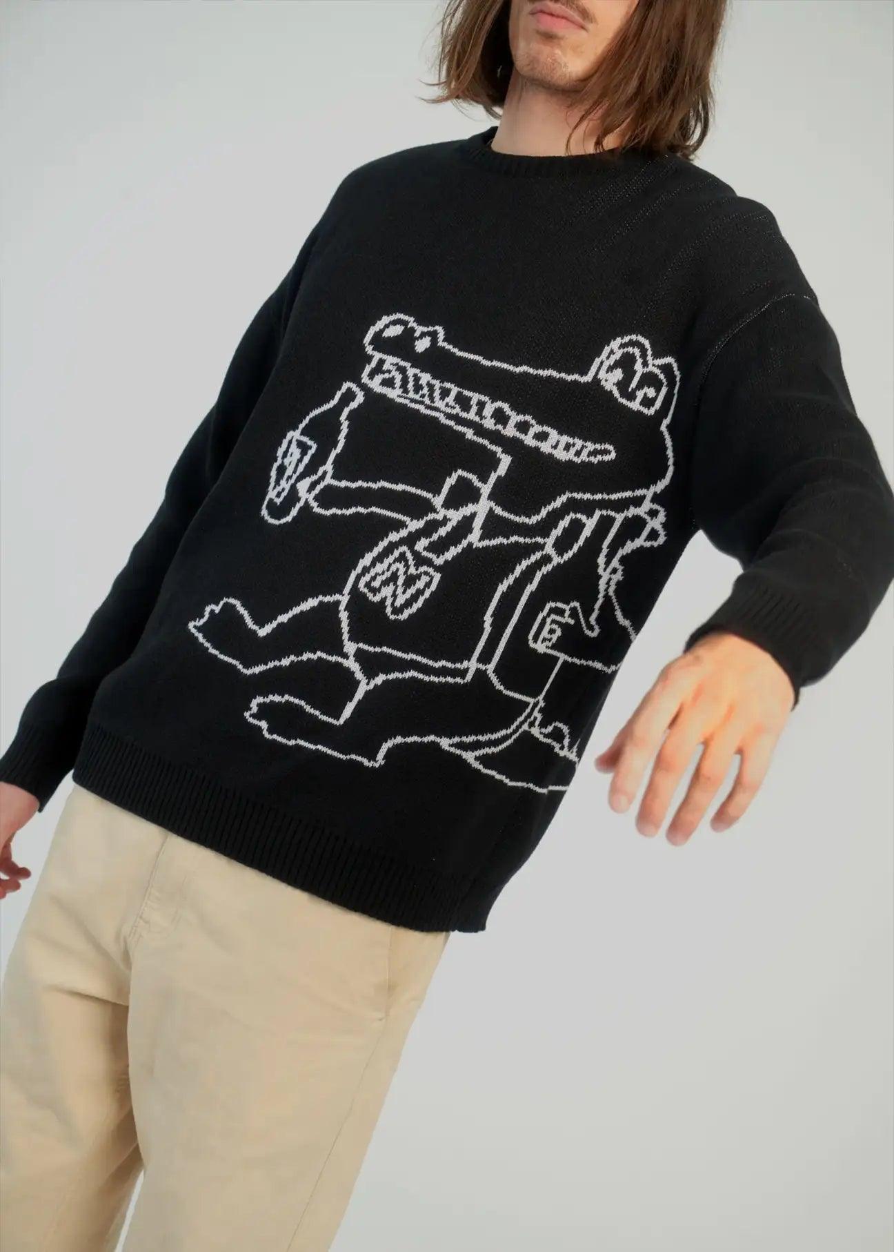 Unisex 100% GOTS Organic Cotton Crocodile Sweater | NWHR 