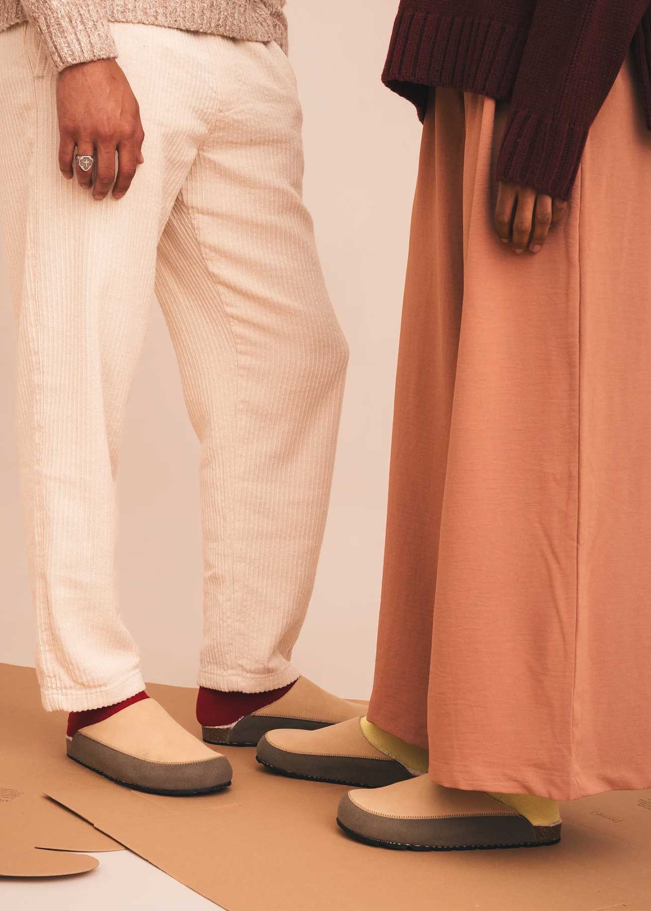Nae SUVA Beige Vegan Slip Ons