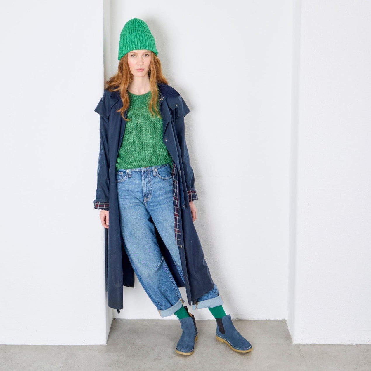 NEMO Botas Chelsea de ante - azul
