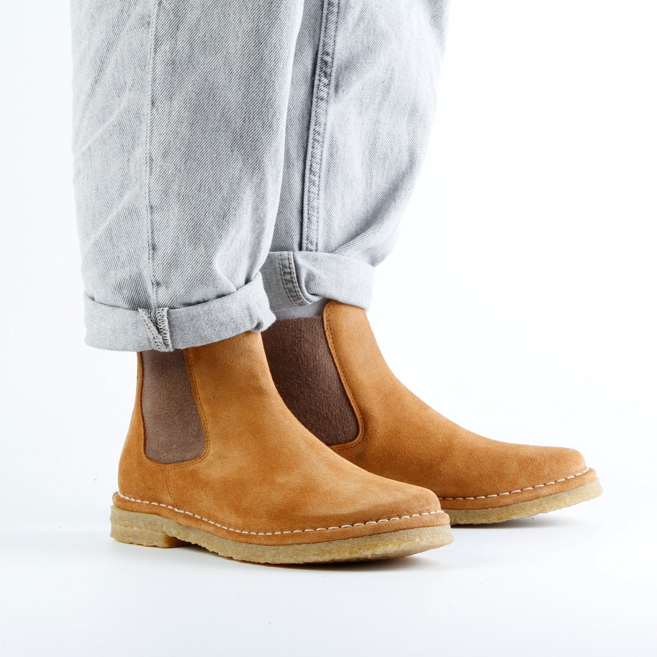 NEMO Botas Chelsea de ante - Whisky