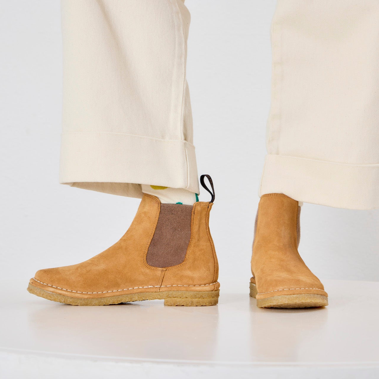 NEMO Botas Chelsea de ante - Whisky