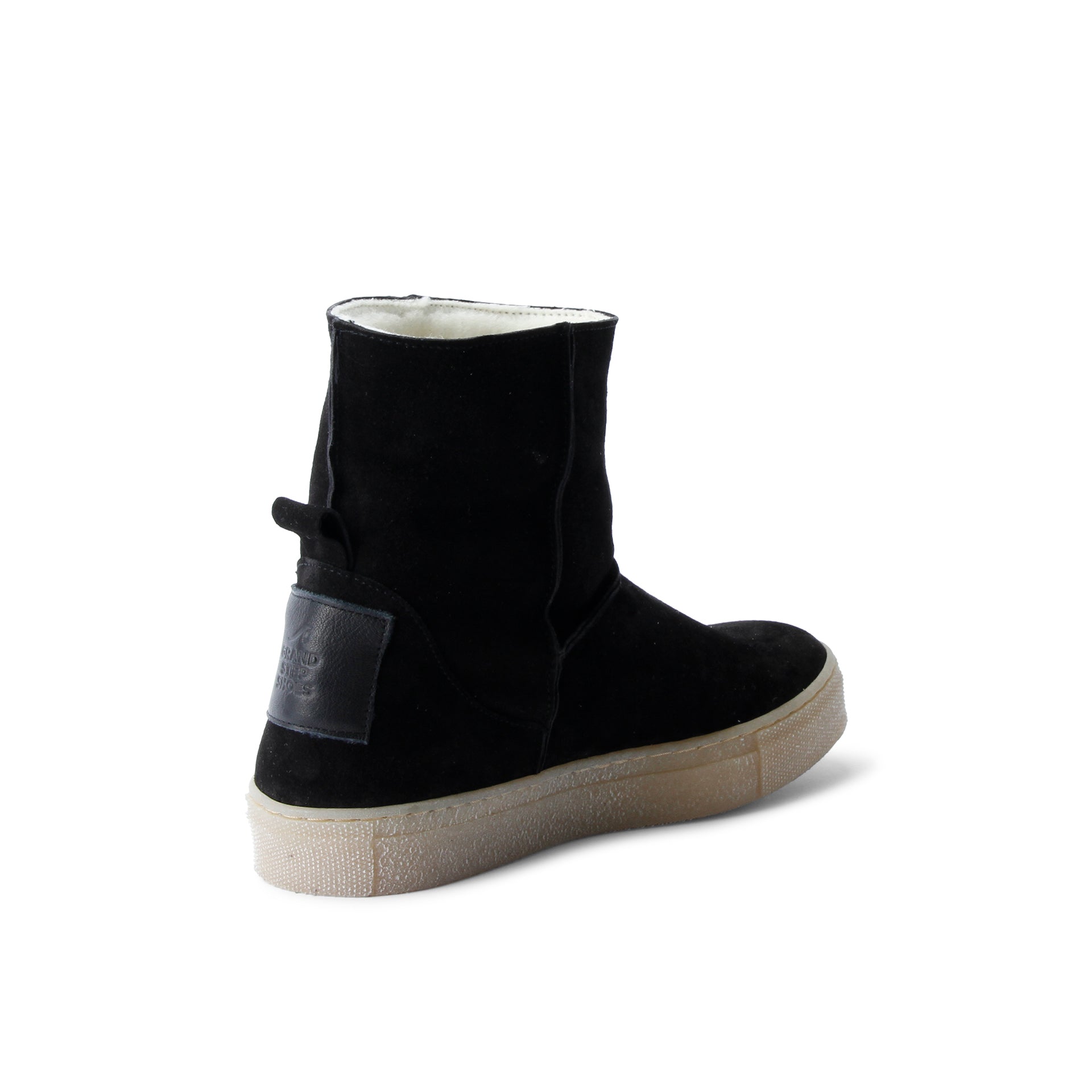 NICKI Botas de ante con forro cálido y diseño slip-on