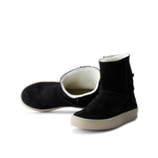 NICKI Botas de ante con forro cálido y diseño slip-on