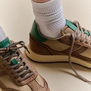 Zèta Omega Moka Green Vegan Runners Shoes