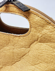 PINATEX SHELL Bolso vegano mineral dorado