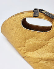 PINATEX SHELL Bolso vegano mineral dorado