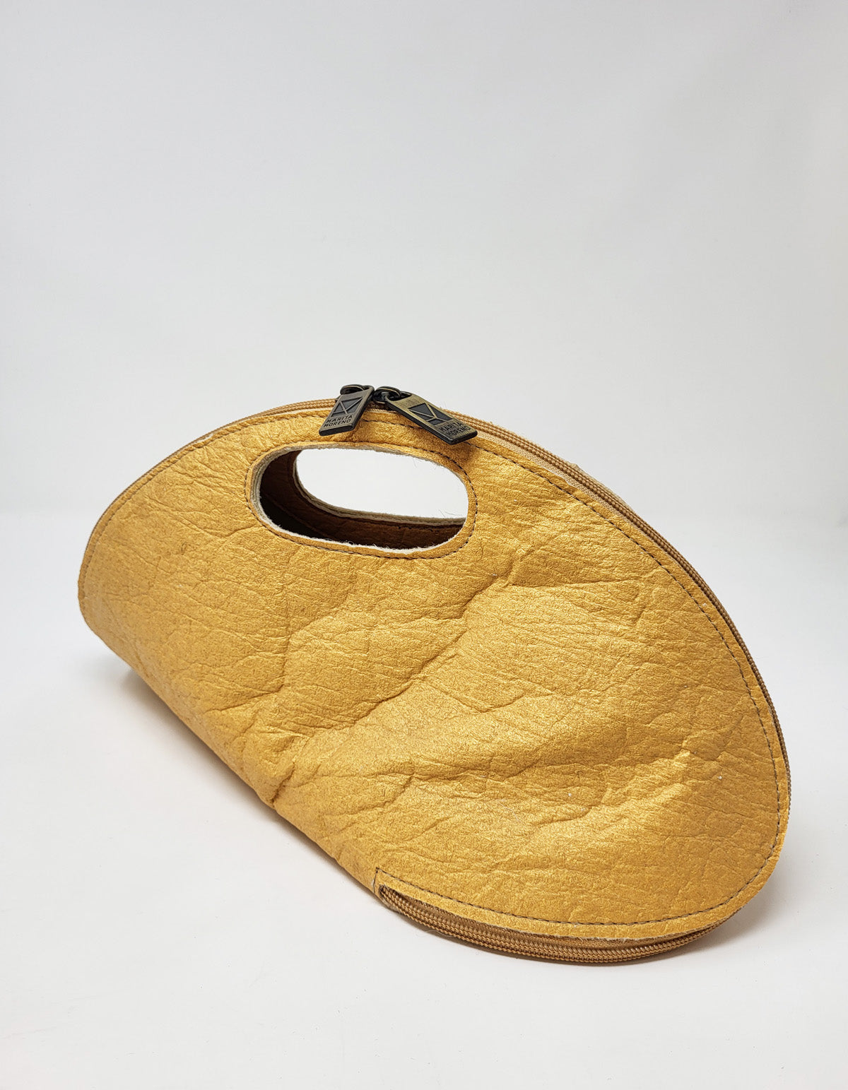 PINATEX SHELL Bolso vegano mineral dorado