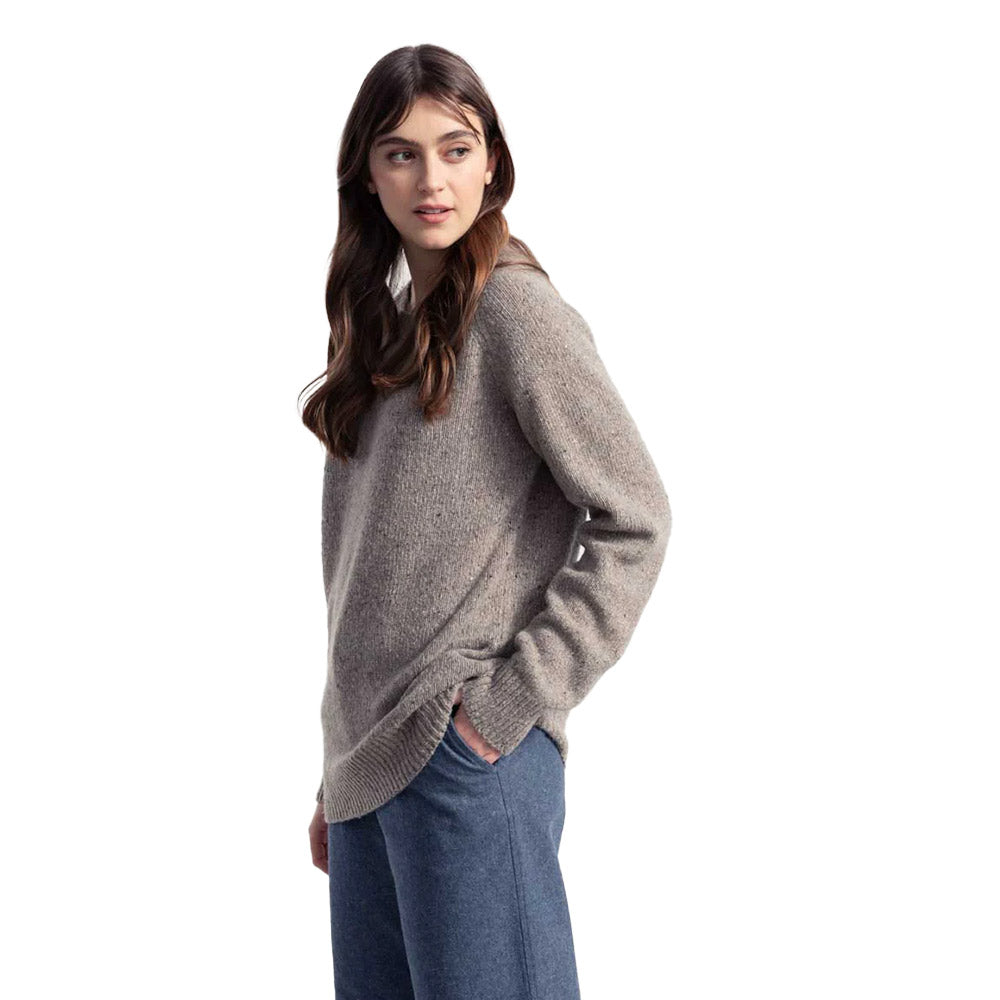 Rifó Alfredo Recycled Cashmere Sweater in Noble Grey - Unisex