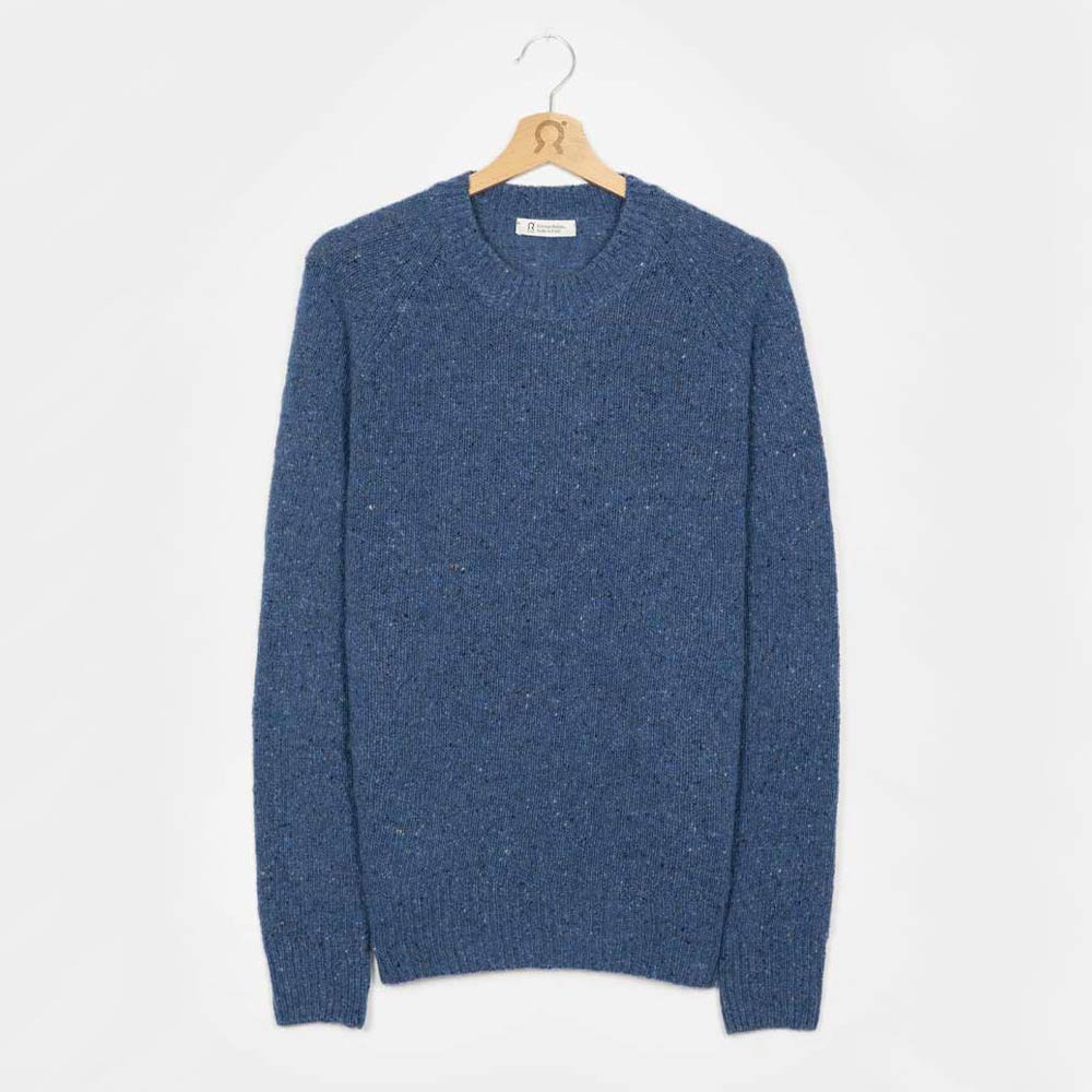 Rifó Alfredo Recycled Cashmere Sweater in Blue - Unisex