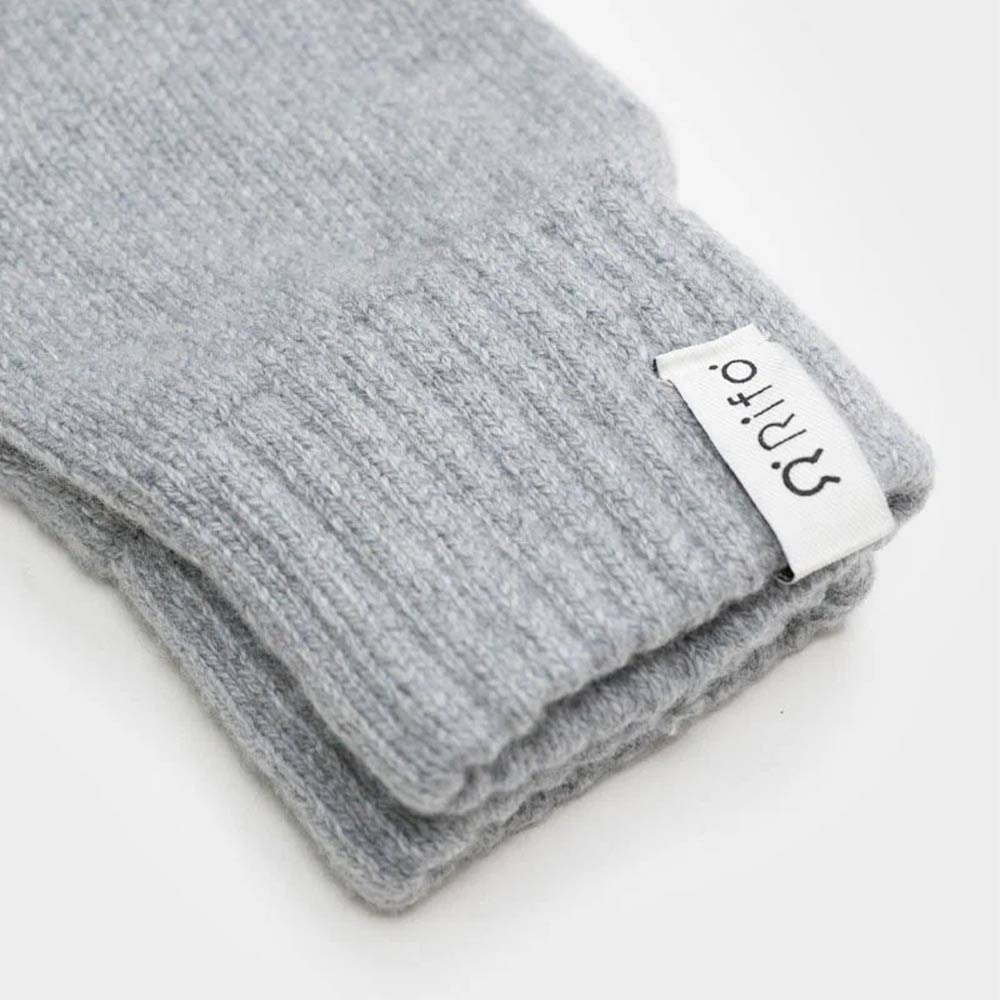 Rifó Anita Recycled Cashmere Gloves in Grey - Woman