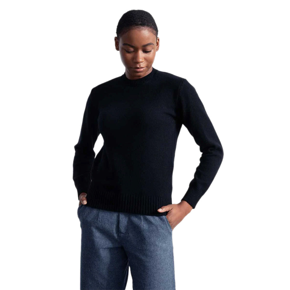 Rifó Edda Recycled Cashmere Sweater in black - Women