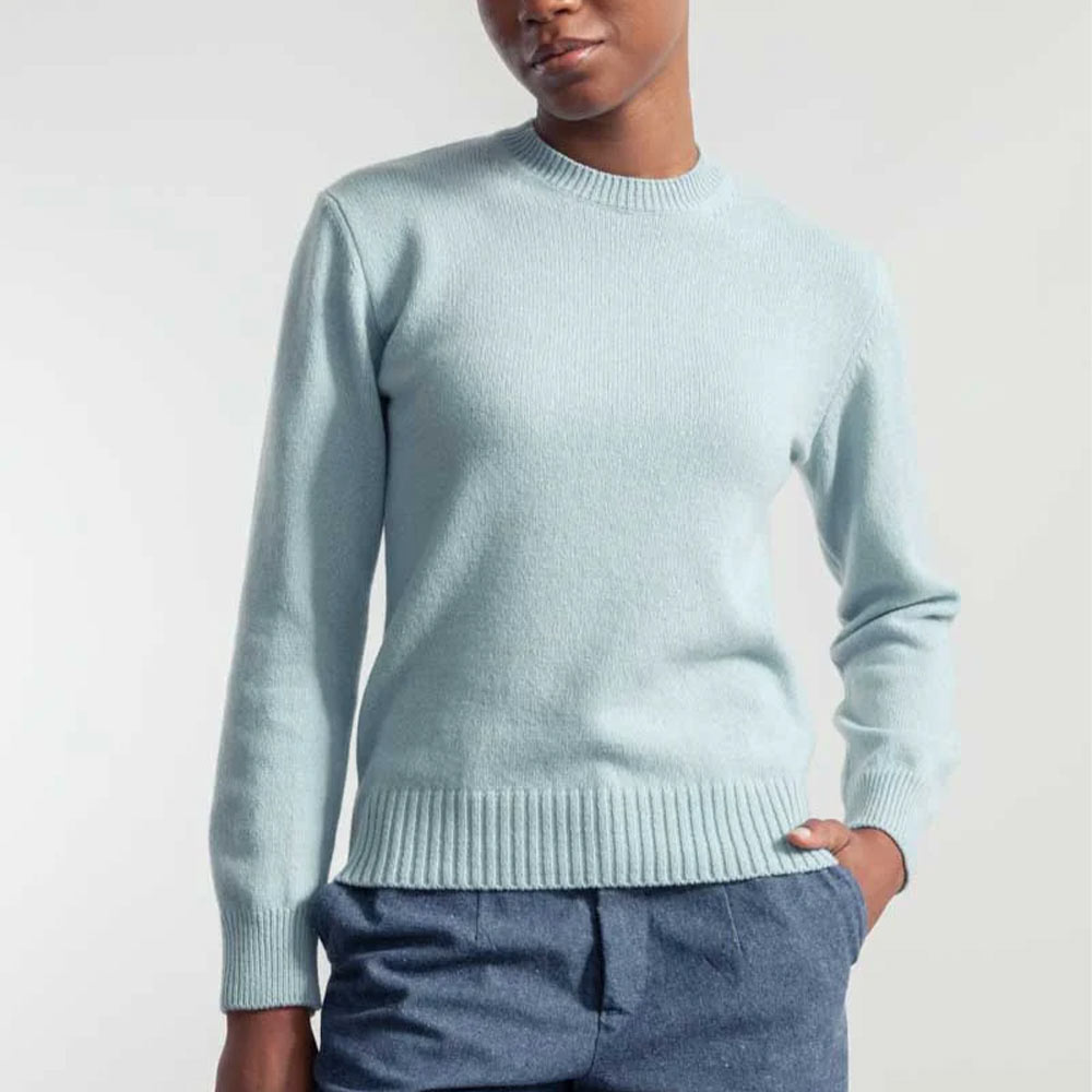 Rifó Edda Recycled Cashmere Sweater in Light Blu - Women