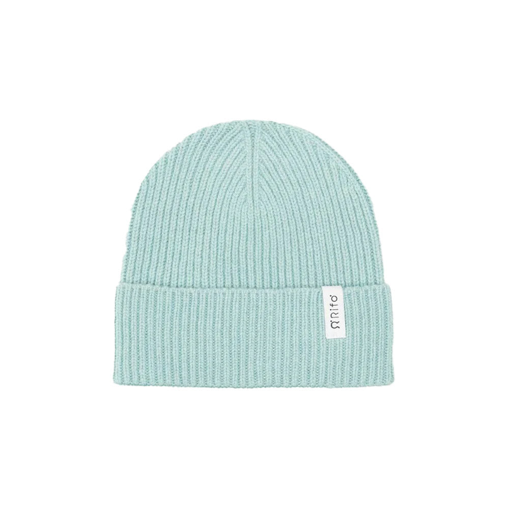 Rifó Marcello Recycled Cashmere Beanie in Green Mint – Unisex