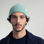 Rifó Marcello Recycled Cashmere Beanie in Green Mint – Unisex