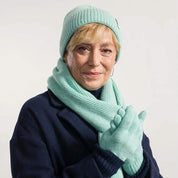 Rifó Marcello Recycled Cashmere Beanie in Green Mint – Unisex