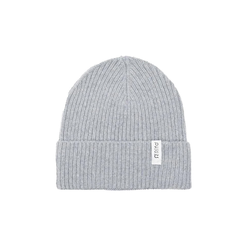 Rifó Marcello Recycled Cashmere Beanie in Grey - Unisex