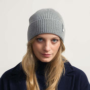 Rifó Marcello Recycled Cashmere Beanie in Grey - Unisex