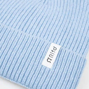 Rifó Marcello Recycled Cashmere Beanie in Light Blu – Unisex