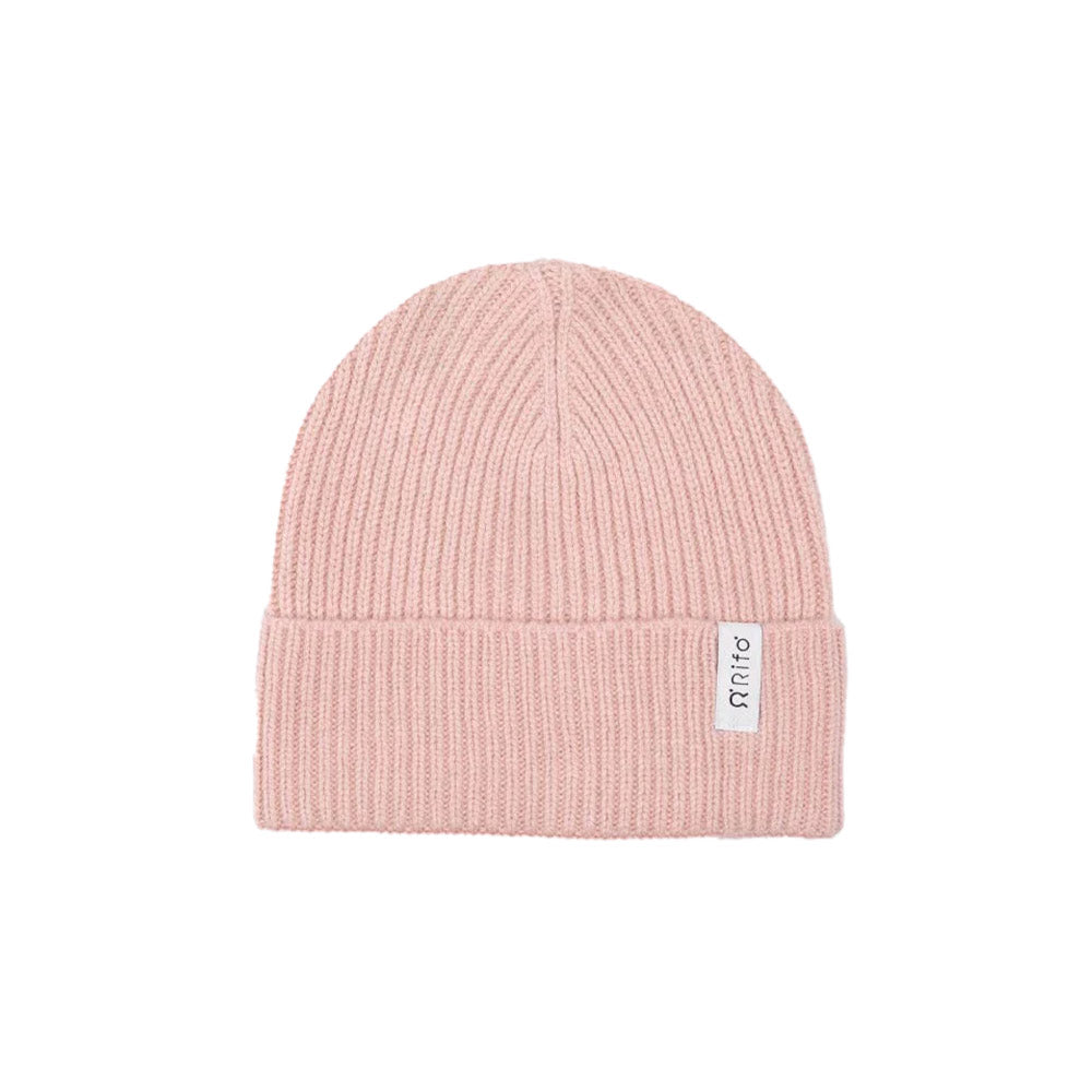 Rifó Marcello Recycled Cashmere Beanie in Pink Quartz – Unisex