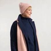 Rifó Marcello Recycled Cashmere Beanie in Pink Quartz – Unisex