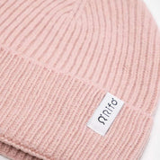 Rifó Marcello Recycled Cashmere Beanie in Pink Quartz – Unisex