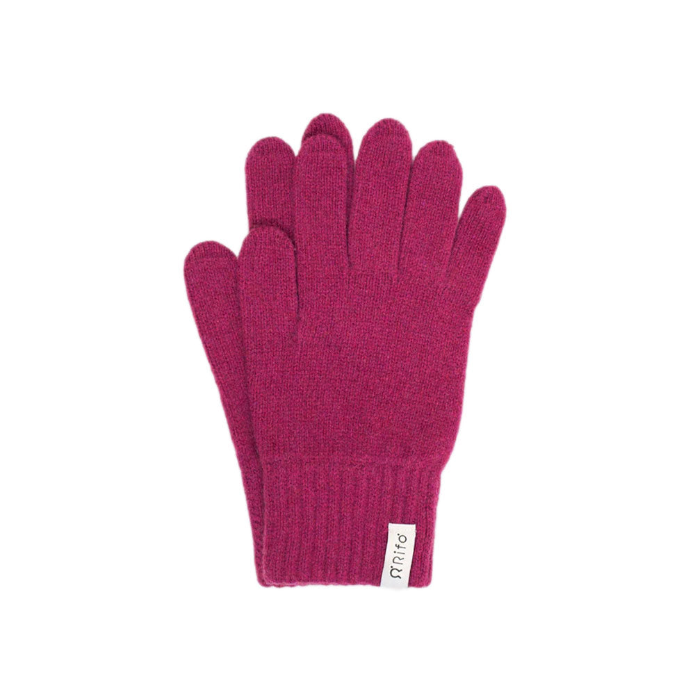 Rifó Pier Paolo Recycled Cashmere Gloves in Pink Cyclamen - Men