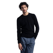 Rifó Romeo Recycled Cashmere Sweater in Black - Men