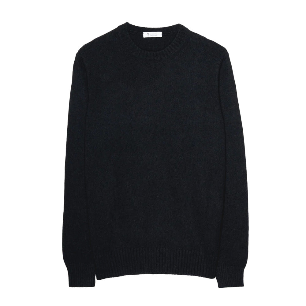 Rifó Romeo Recycled Cashmere Sweater in Black - Men